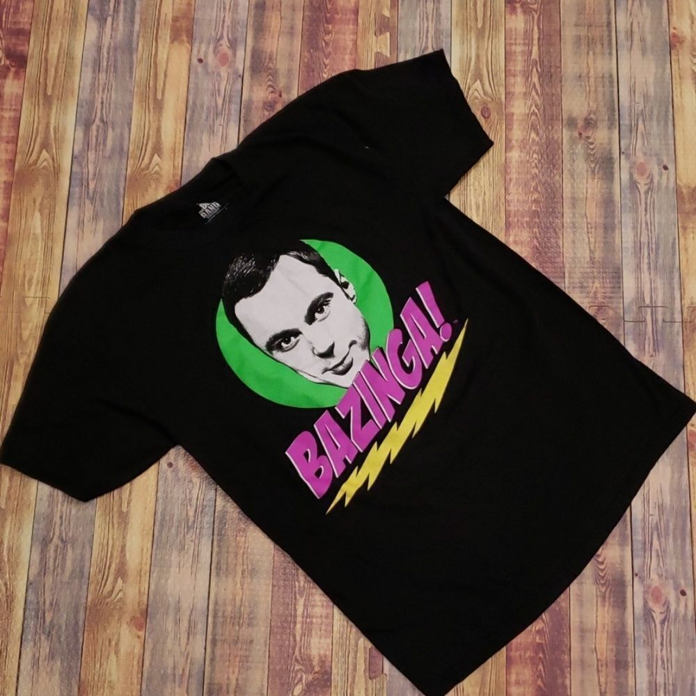 BIG BANG THEORY SHELDON TEE BAZINGA SIZE M